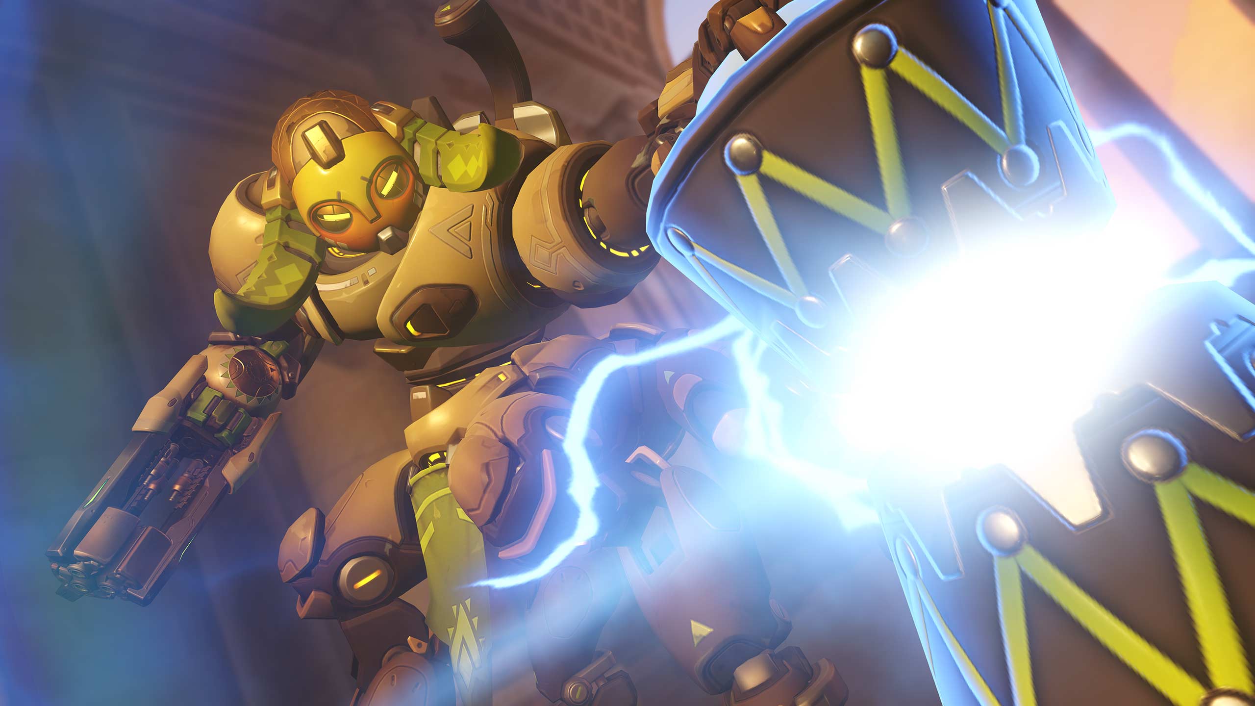 Orisa is one of the heroes of Tank Mode in Overwatch. (Image: Blizzard)