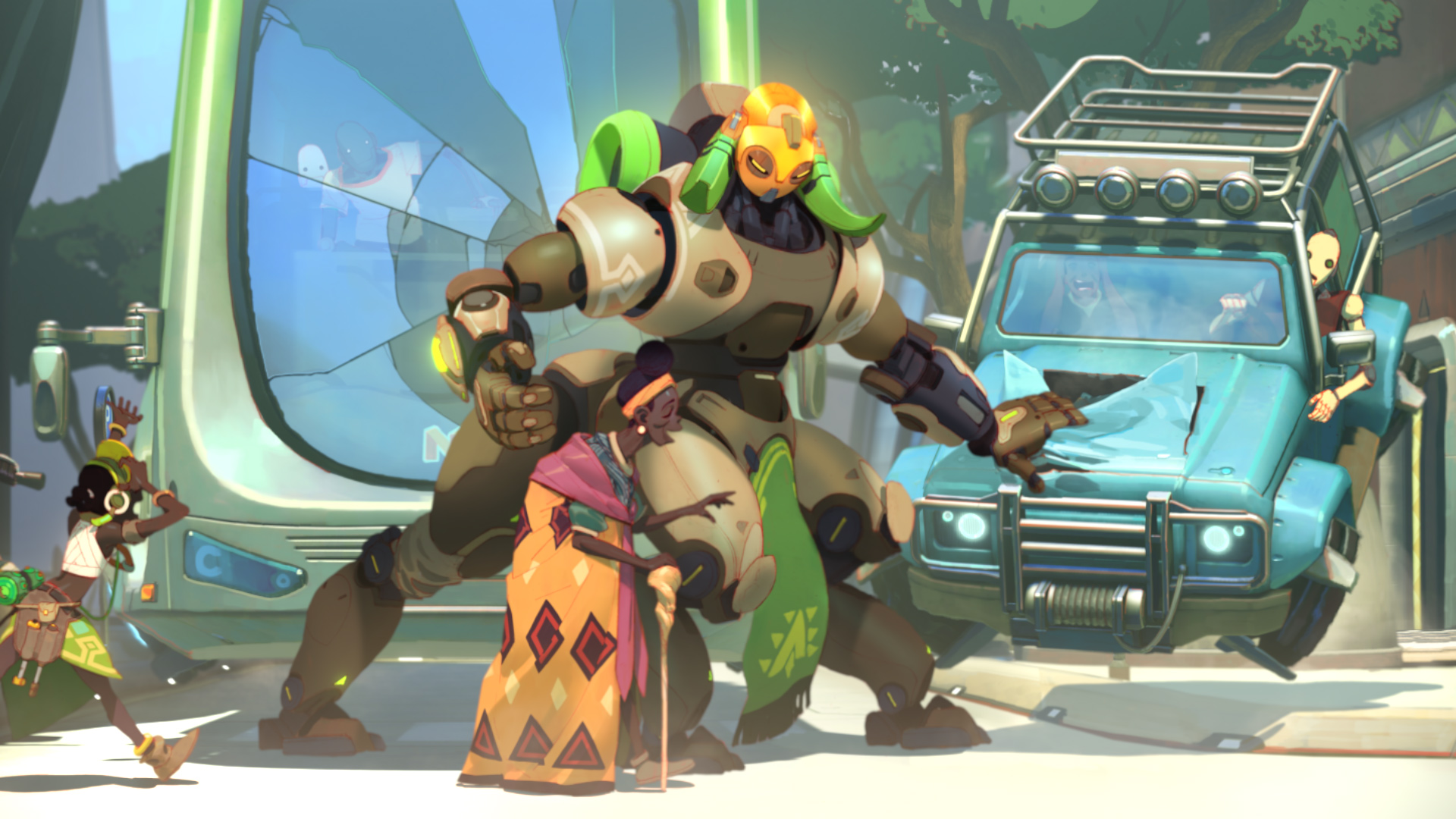 Overwatch 2 reformula os personagens tanque Doomfist e Orisa